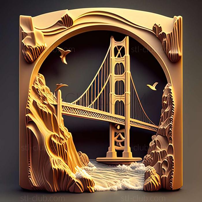 3D model golden gate (STL)